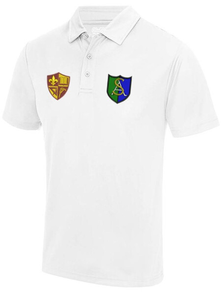 St Ann`s Cool Fit Poloshirt JC040 White