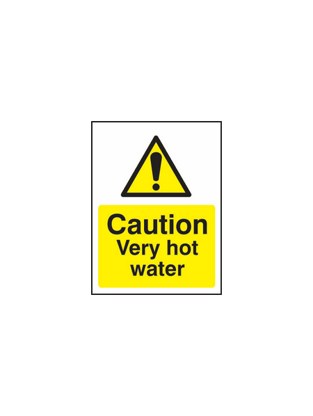 Very hot water sign