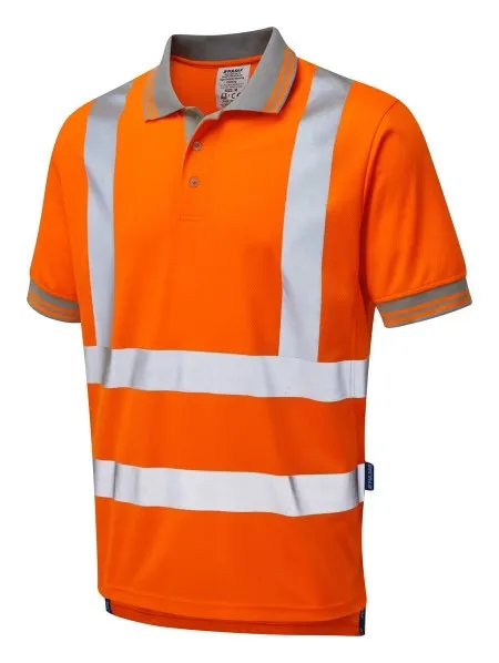Pulsarail Orange Hi Vis Rail Poloshirt PR176