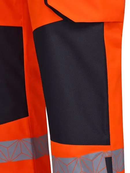 PULSAR Hi Vis Orange Waterproof Overtrousers RCT803 Close