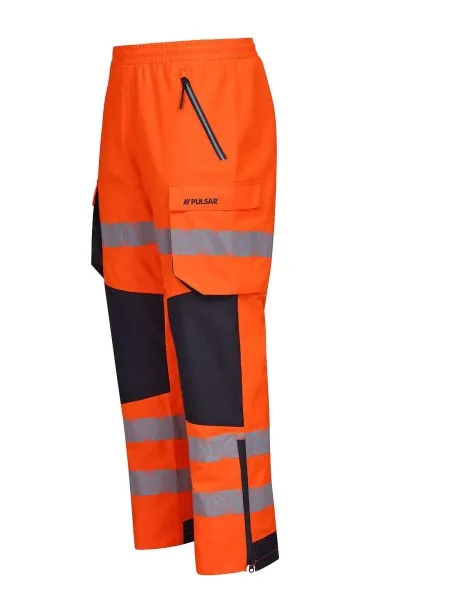PULSAR Hi Vis Orange Waterproof Overtrousers RCT803