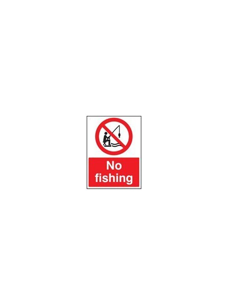 No fishing sign