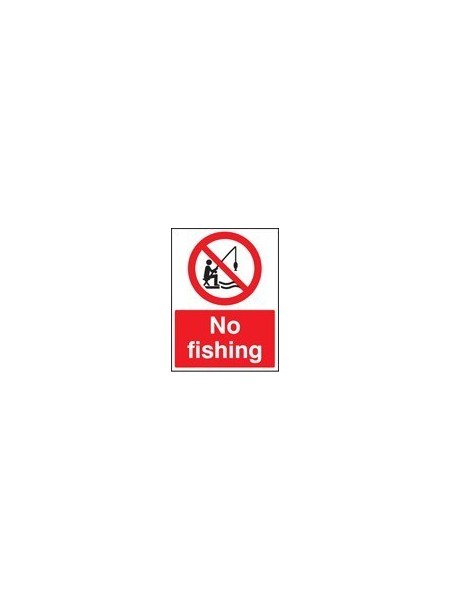 No fishing sign