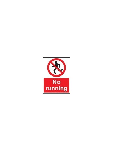 No running sign