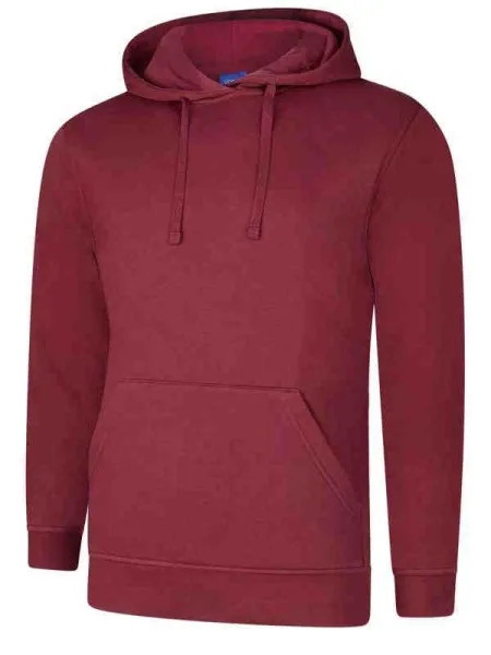 Uneek UX4 Hooded Sweatshirt Maroon