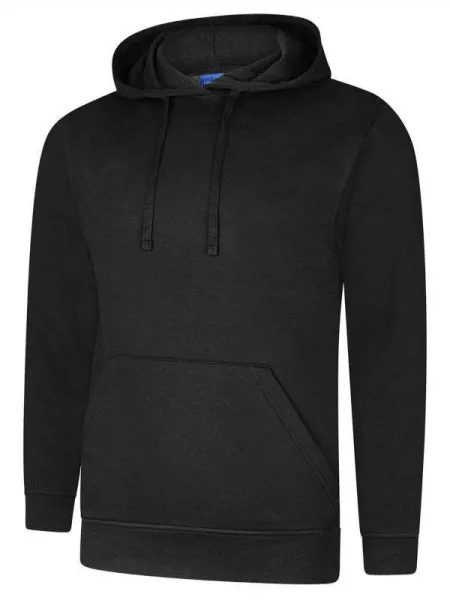 Uneek UX4 Hooded Sweatshirt Black