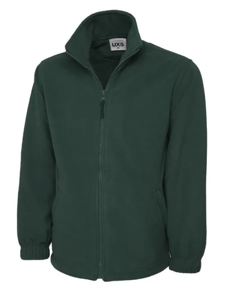 Uneek UX5 Full Zip Fleece Bottle Green