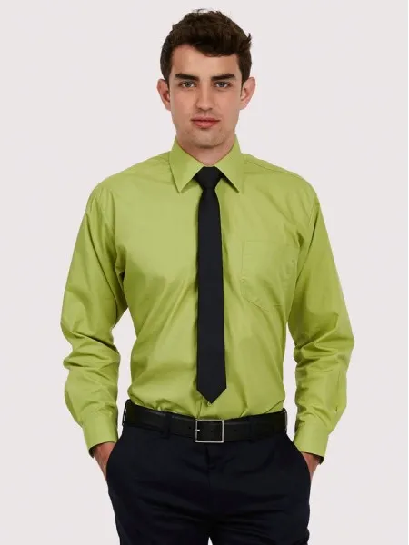 Mens Long Sleeve Poplin Shirt UC709