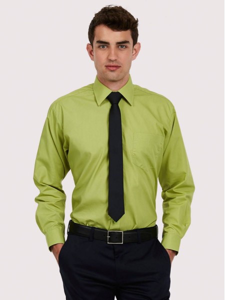 Mens Long Sleeve Poplin Shirt UC709