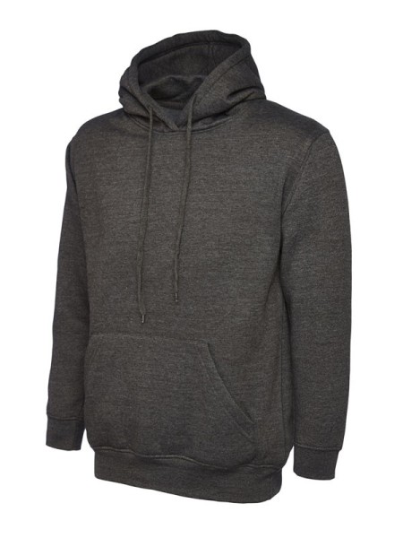 Uneek UC510 Ladies Deluxe Hooded Sweatshirt Charcoal