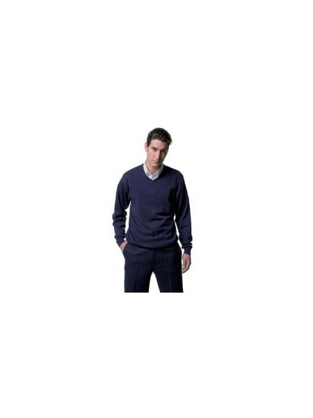 Russell J710M V-neck true knit sweater