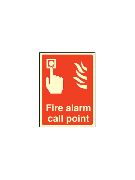 Fire alarm call point sign