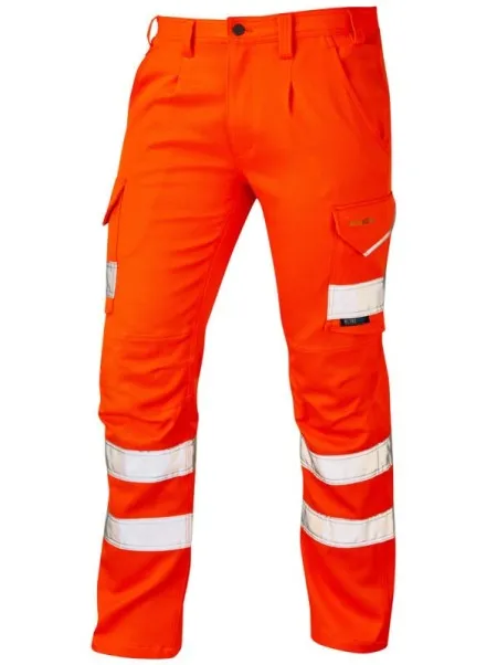 HI Vis Stretch Cargo Trousers Leo CT04