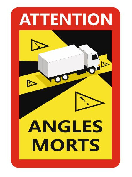 Angles Morts Removeable Stickers for use in France