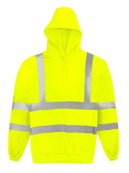 HVHSP Vanguard Hi Vis Hooded Sweatshirt Orbit Yellow
