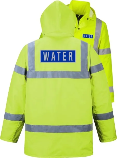 Water Pre Printed Coat Yellow