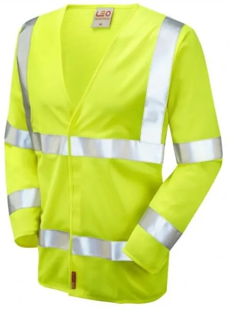 Yellow Orange Hi Vis Flame retardant Long Sleeve Vest
