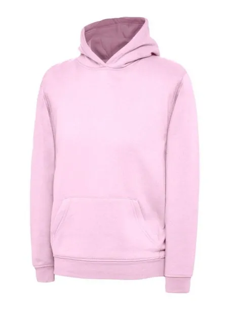 Uneek UX8 Children's Hooded Sweatshirt Pink