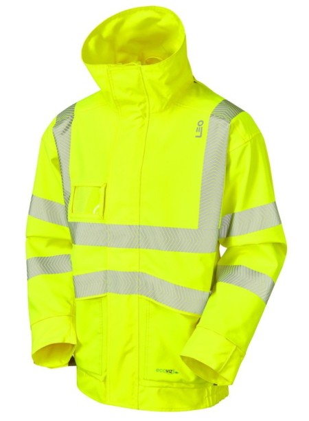 Eco Viz Hi Vis Breathable Bomber Jacket Leo J05