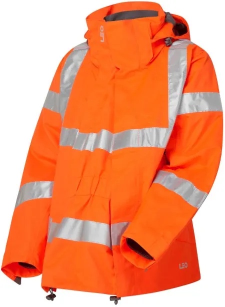 Ladies Breathable Hivis Jacket With Maternity Expander Leo JL04/EX01