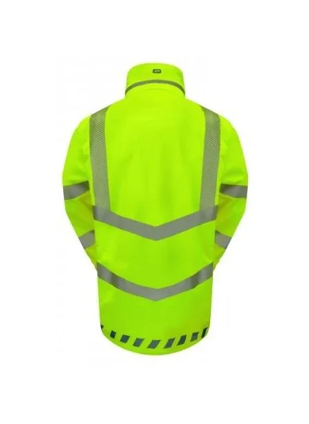 Waterproof breathable hi vis coat yellow Pulsar EVO100