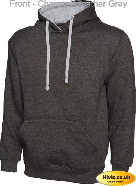 Uneek UC507 Contrast Hooded Sweatshirt