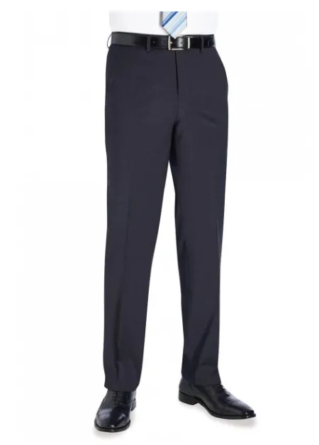 8387 Avalino Single Pleat Trouser Charcoal