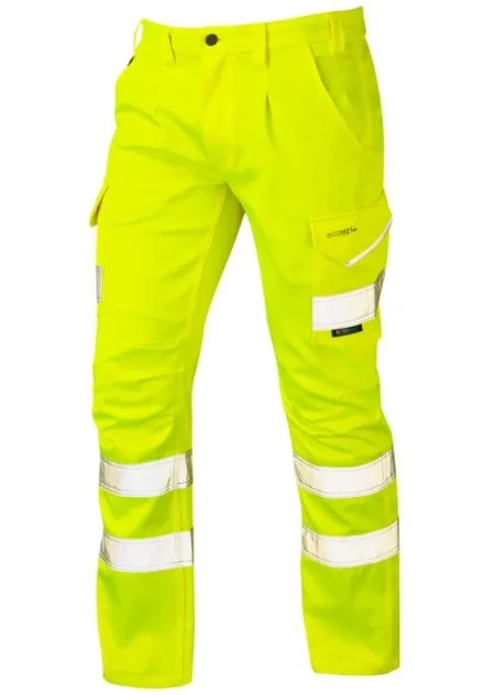 HI Vis Stretch Cargo Trousers Leo CT04