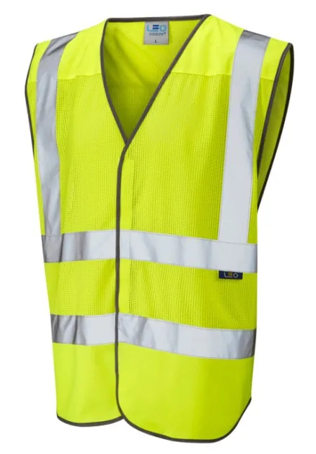 Coolviz Hi Vis Vest Leo W04 Yellow