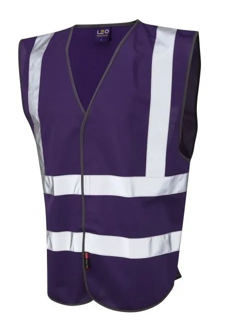 Leo Hi Vis Vest In Purple W05