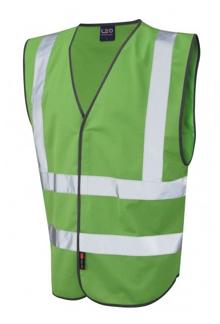 Leo Hi Vis Vest In Emerald Green W05