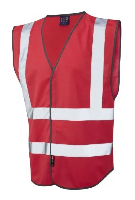 Leo Hi Vis Vest In Red W05