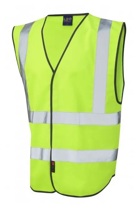 Leo Hi Vis Vest In Lime Green W05