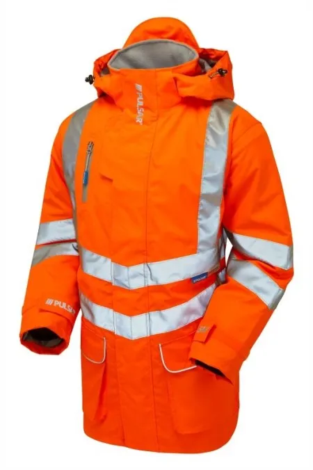 Pulsarail PR499 Hi Vis Coat Orange
