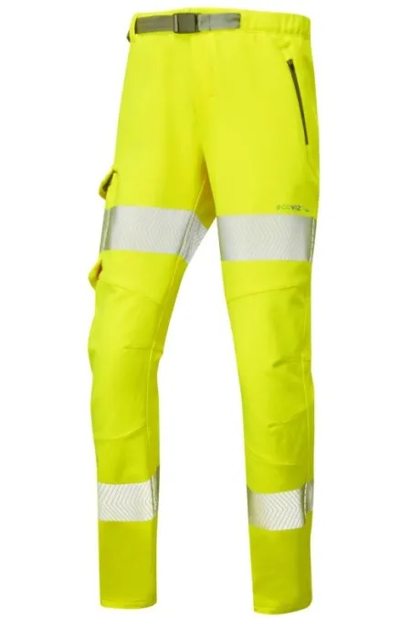 Ladies Hi Vis Stretch Cargo Trousers Leo WTL01 EcoViz