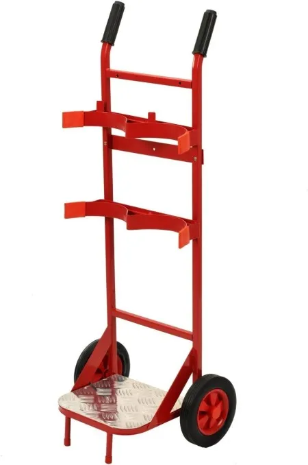 Double Fire Extinguisher Trolley