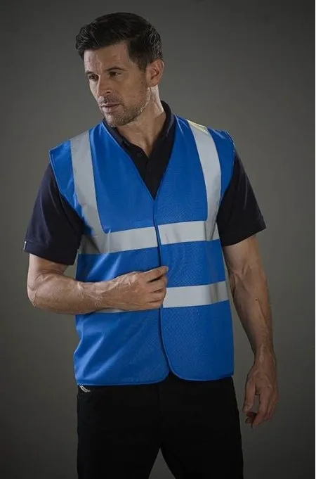 Leo Hi Vis Vest In Royal Blue​​​​​​​ W05