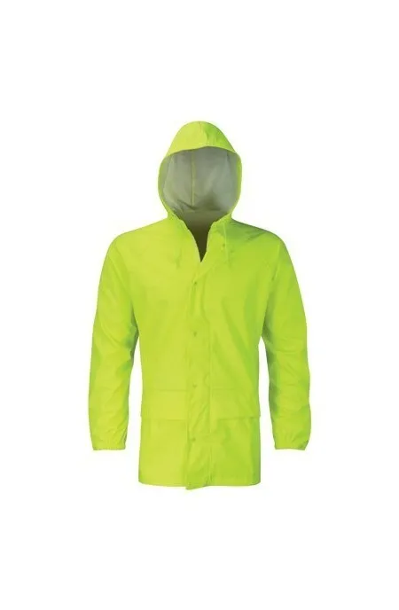 Unpadded Hi Vis yellow Waterproof Coat