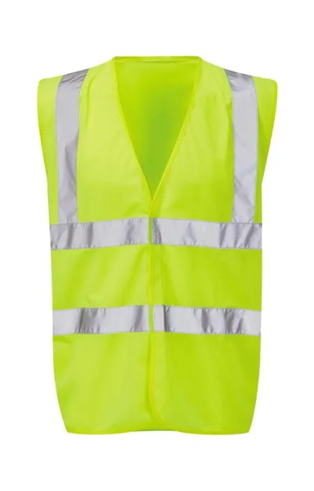 Yellow Hi Vis Vest With Yellow Piping Orbit