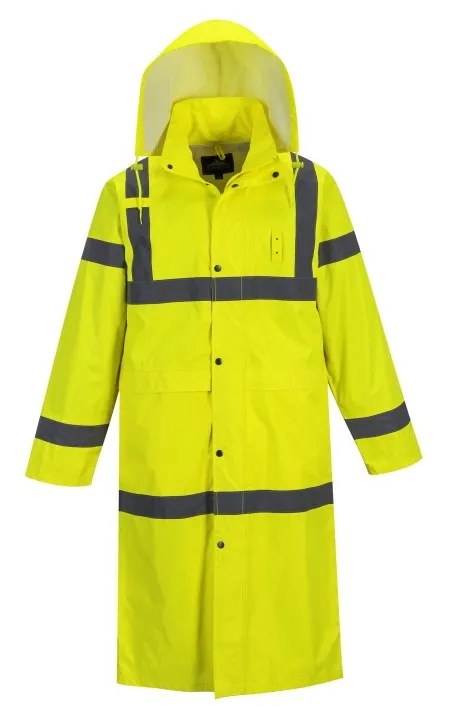 Portwest H445 Hi-Vis Coat 122cm Yellow