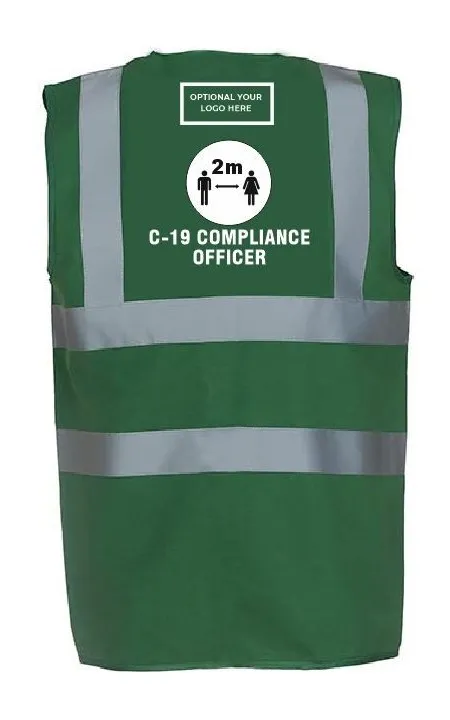 Compliance Officer Green Hi Vis Vest C-19