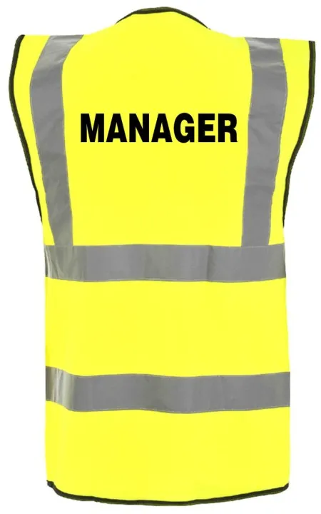 Hi vis vest with Manager to rear