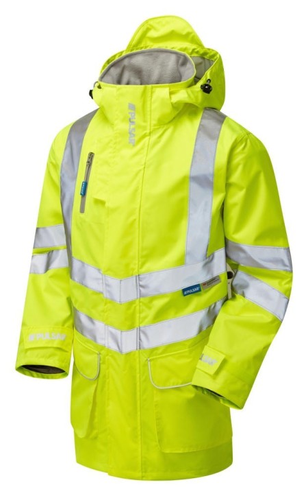 Unpadded Pulsar Breathable Hi Vis Coat P421