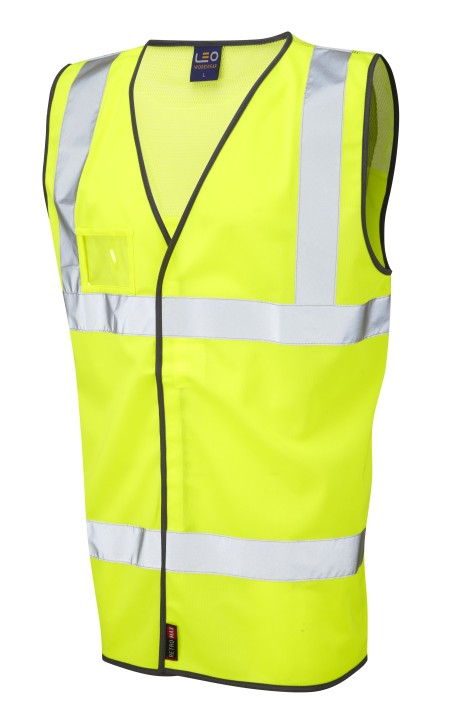 Hi Vis Vest with Mesh Shoulder Panel