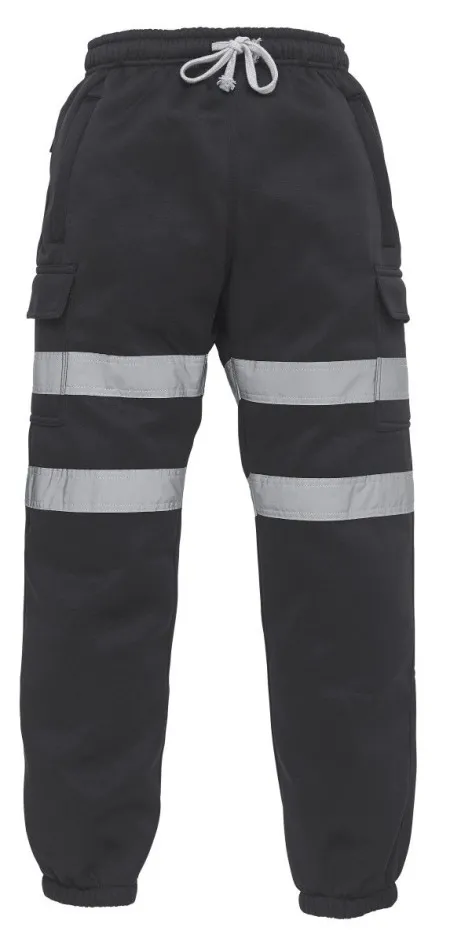 Hi Vis Jogging Pants Yoko HV016T Black