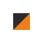 Black/Orange