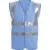 Sky blue hi vis vest Pantone: 284C