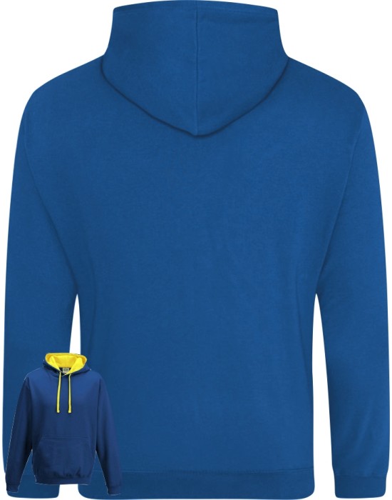 Varsity Style Leavers Hoodie with students names printed inside year number, "Design 2"