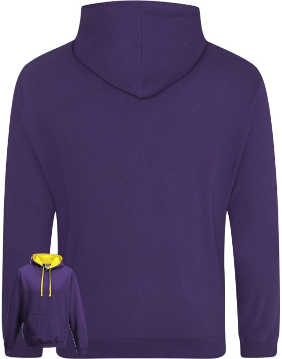 Varsity Style Leavers Hoodie with students names printed to rear in 3 columns, "Design 1"