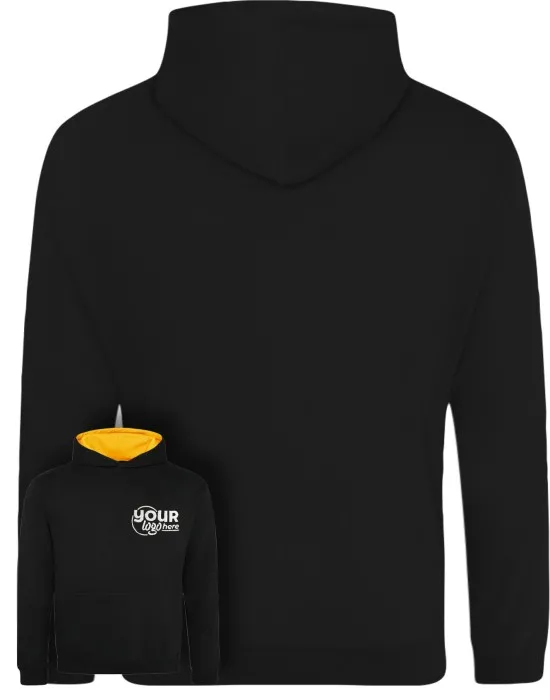 Kids Varsity Leavers Hoodie with students names printed to rear in the number of the year & your logo embroidered to the front, "Design 2"